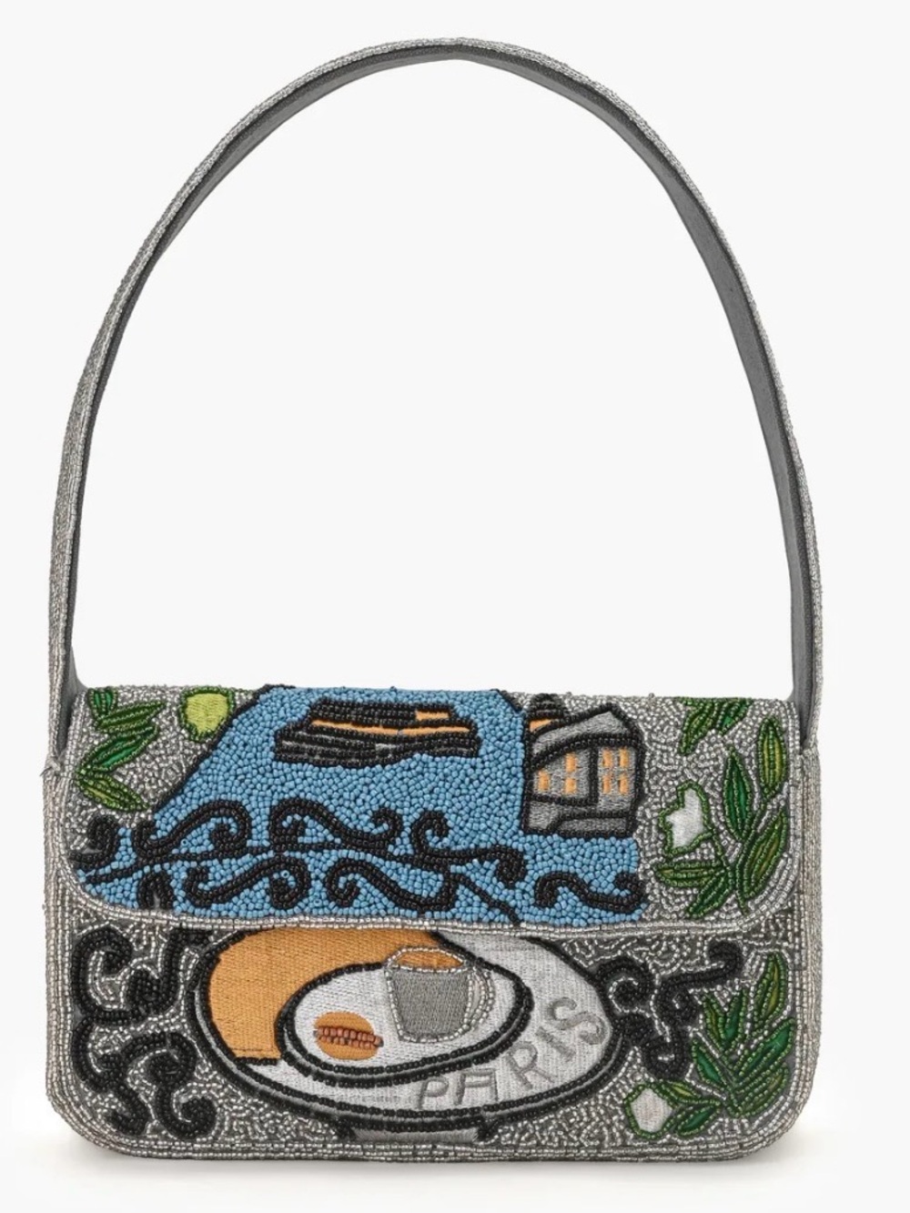 America & Beyond Paris Beaded Scenic Shoulder